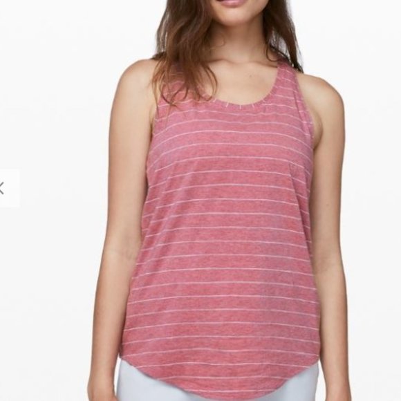 Striped Pleated Love Tank Lululemon
